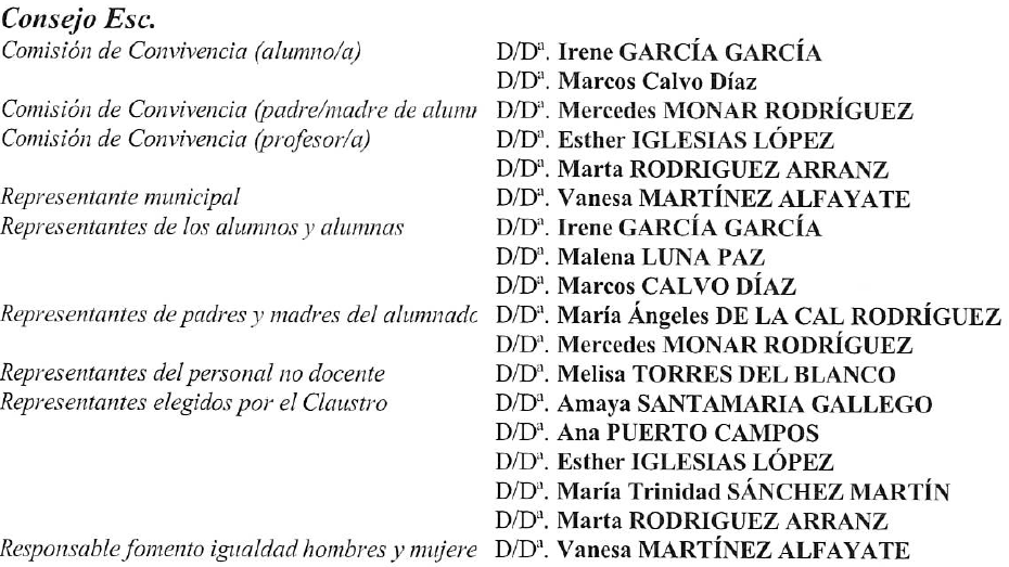 Consejo escolar 2526